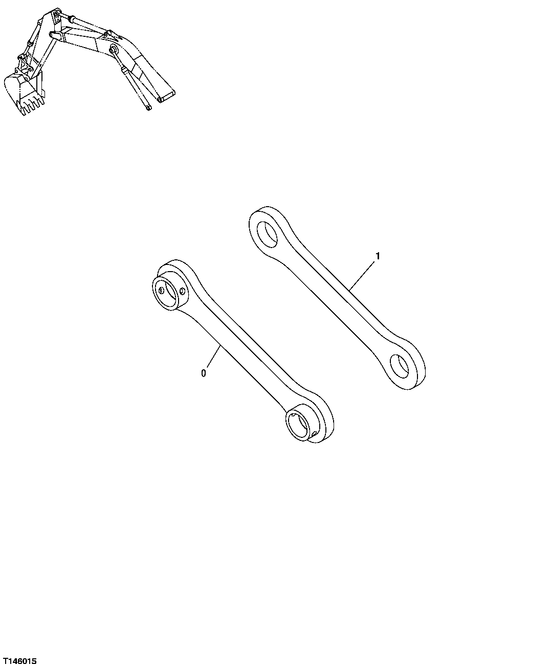 Схема запчастей John Deere 30CLC - 317 - LINK 3340 EXCAVATOR FRAMES