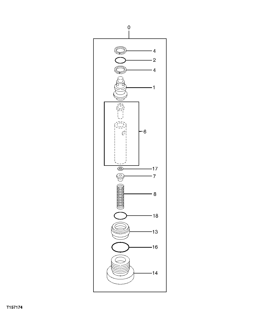 Схема запчастей John Deere 60C LC - 9 - PROPEL MOTOR BRAKE VALVE RELIEF VALVE 0262 VALVES