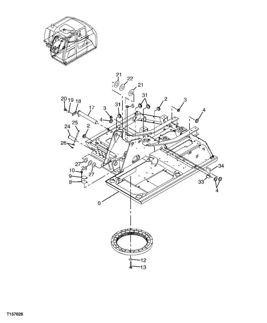 Схема запчастей John Deere 60C LC - 80 - MAIN FRAME 1740 FRAME INSTALLATION