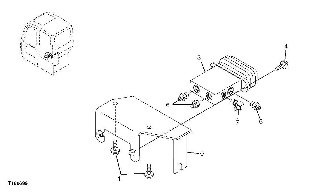 Схема запчастей John Deere 60C LC - 202 - BLADE PILOT CONTROLLER 3362 CONTROL AND LOAD HOLDING VALVES