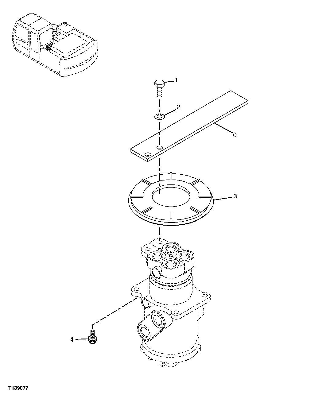 Схема запчастей John Deere 2054 - 12 - ROTARY MANIFOLD TOP COVER AND PLATE 0260 AXLES, DIFF. & SUSP. SYS. HYD. (INCL. FWD)