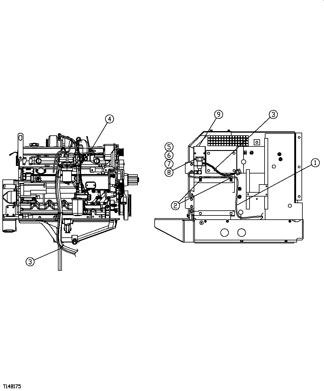 Схема запчастей John Deere 554 - 187 - ENGINE COLD START AID 0500 ENGINE