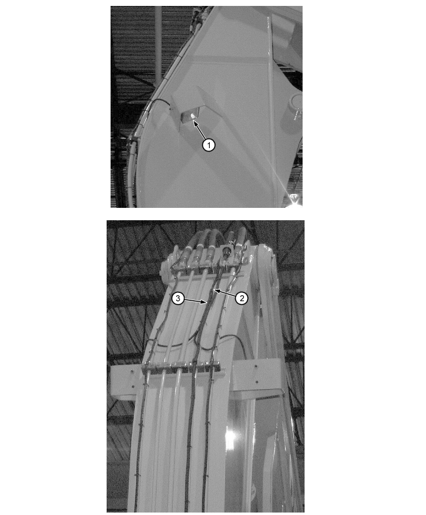 Схема запчастей John Deere 554 - 230 - LOG LOADER ARM WORK LIGHTS AND WIRING HARNESS 1673 VEHICLE LIGHTING SYSTEM