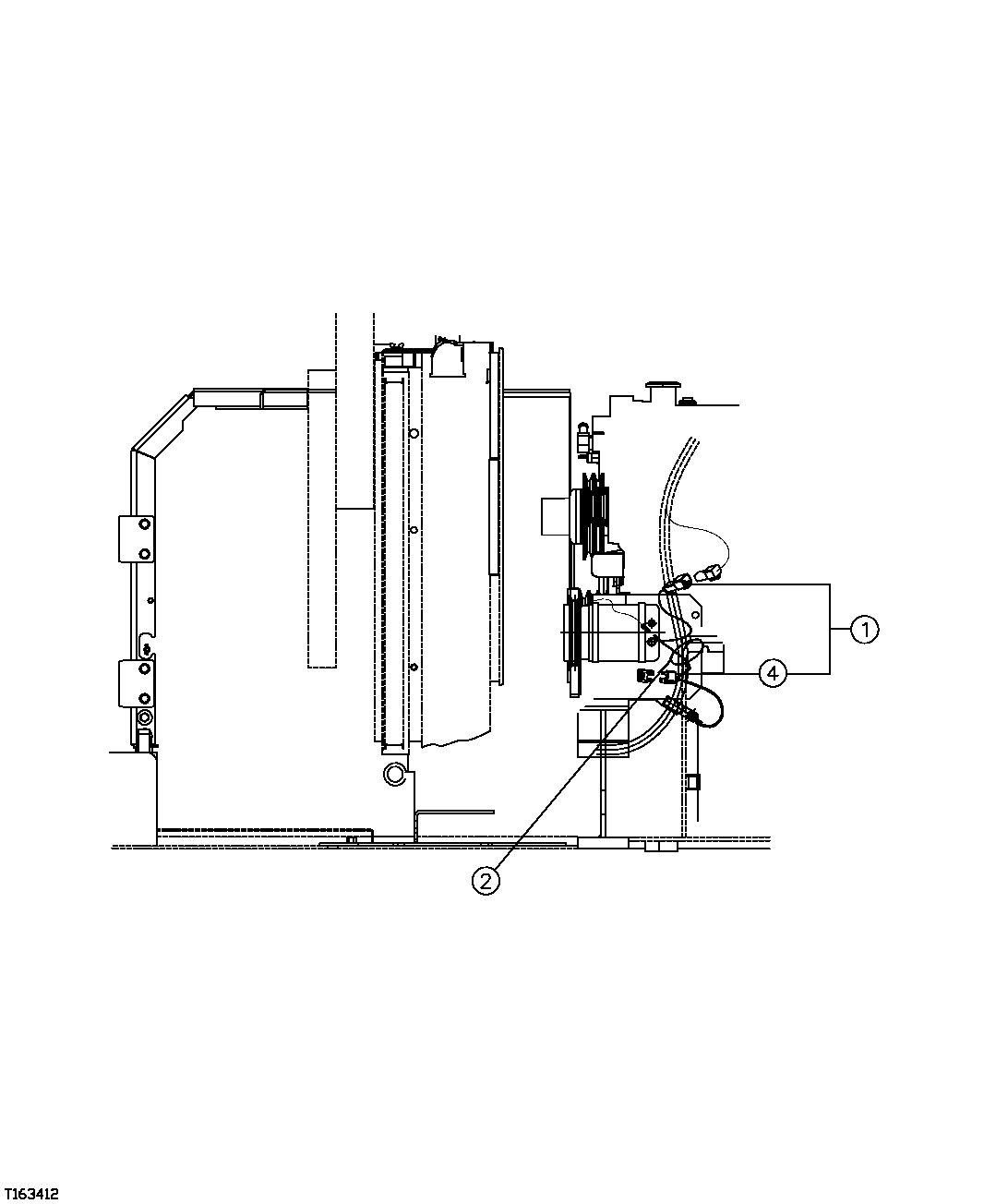 Схема запчастей John Deere 554 - 236 - AIR CONDITIONER COMPRESSOR CONTROL WIRING HARNESS 1674 WIRING HARNESS AND SWITCHES