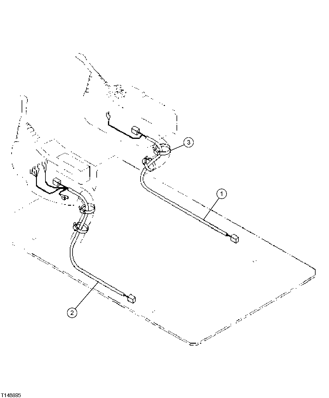 Схема запчастей John Deere 554 - 246 - LEFT AND RIGHT CONSOLE WIRING HARNESSES 1674 WIRING HARNESS AND SWITCHES