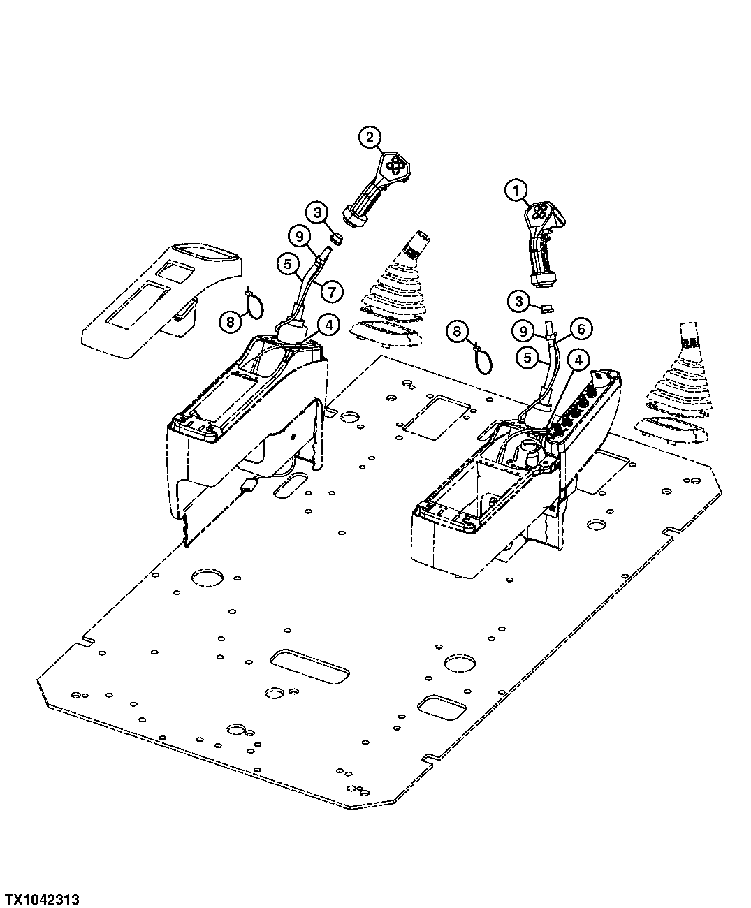 Схема запчастей John Deere 554 - 266 - Valve-In-Head Pilot Controllers 1675 System Controls