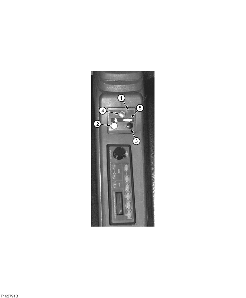 Схема запчастей John Deere 554 - 312 - CAB LEFT HAND CONSOLE THREE SWITCH COVER 1810 OPERATOR ENCLOSURE