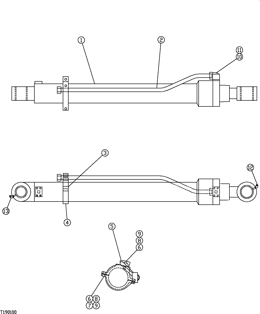 Схема запчастей John Deere 554 - 532 - VALVE IN HEAD TILT CYLINDER OIL LINES (SN 200016-200051, 200054) 3360 HYDRAULIC SYSTEM