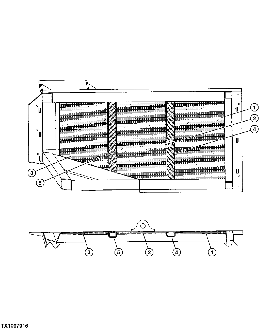 Схема запчастей John Deere 7C ZTS - 376 - DELIMBER CAB ROOF FOAM 1810B SIDE ENTRY CAB