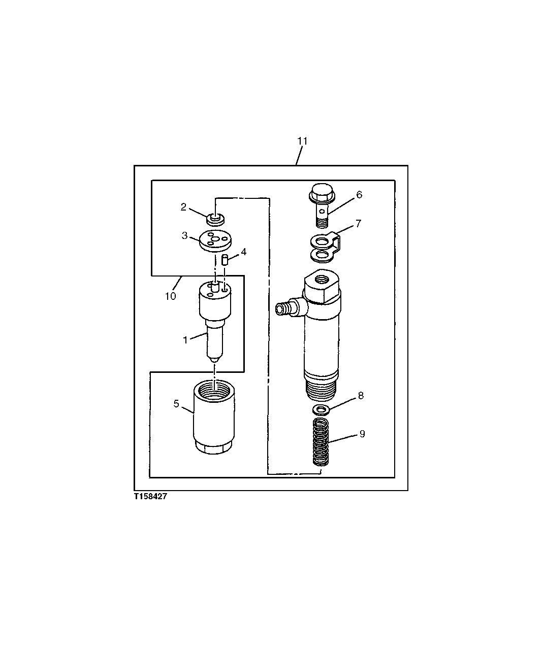 Схема запчастей John Deere 0C ZTS - 33 - Fuel Injection Nozzle 0413 Fuel Injection System