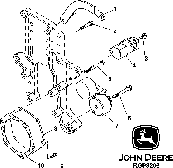 Схема запчастей John Deere 35C RTS - 74 - 6212 ALTERNATOR BRACKETS 0400A 6081HT002 6081HT002 6081HT002