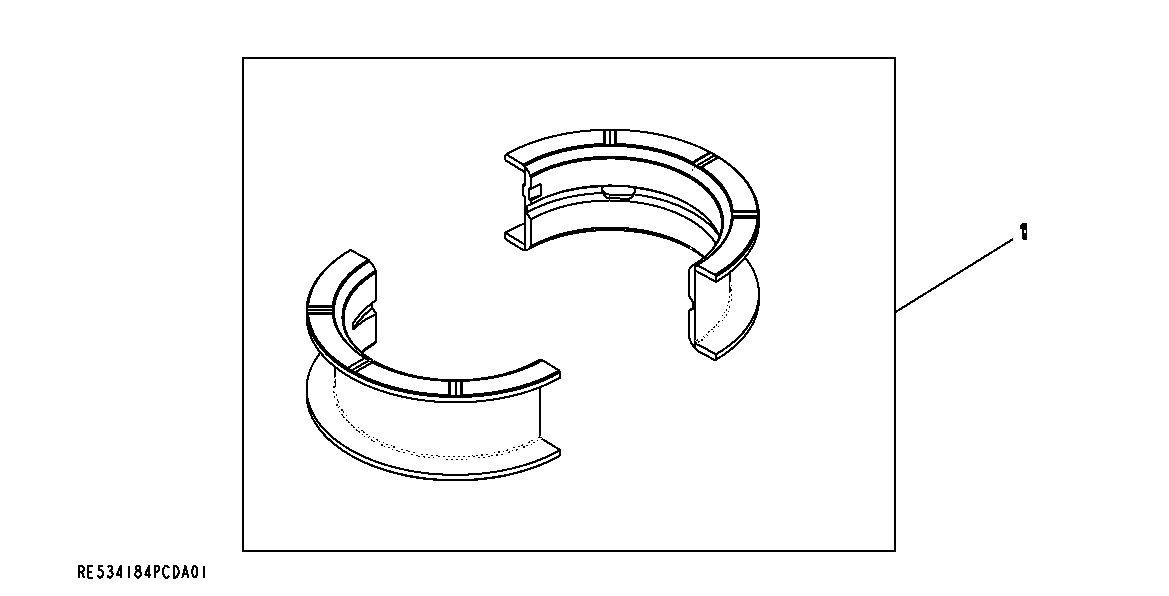 Схема запчастей John Deere 35C RTS - 141 - 9901 (THRUST BEARING) 0400B 6081HT008 6081HT008-RE527869 6081HT008