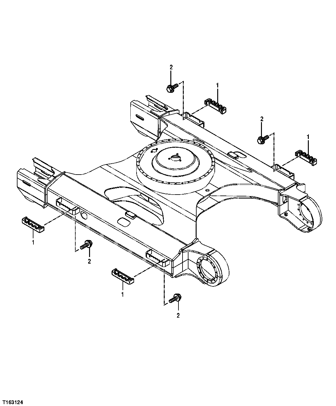 Схема запчастей John Deere 25CLC RTS - 3 - FRAME STEP (SECONDARY) 0131 TRACK FRAMES