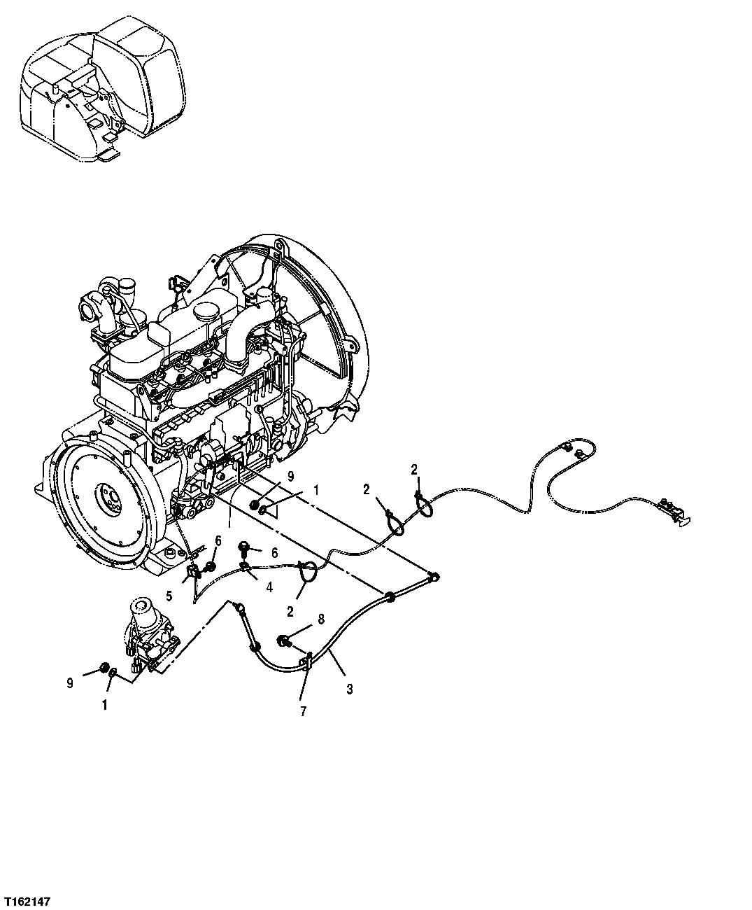 Схема запчастей John Deere 25CLC RTS - 56 - ENGINE SPEED CONTROLS 0515 ENGINE SPEED CONTROLS