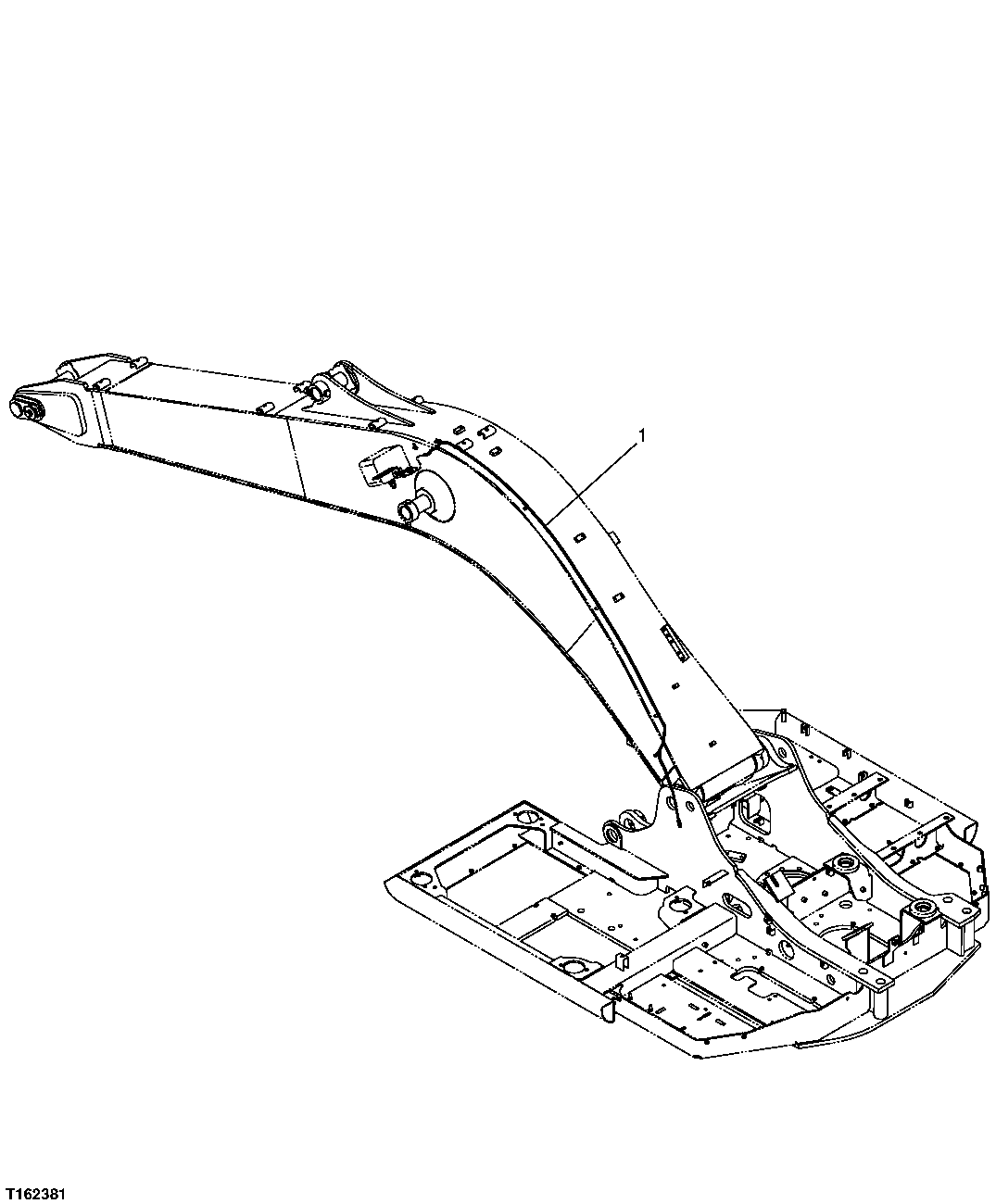 Схема запчастей John Deere 25CLC RTS - 79 - BOOM LIGHT HARNESS 1674 WIRING HARNESS & SWITCHES (IF NOT INCLUDED ELSEWHERE)