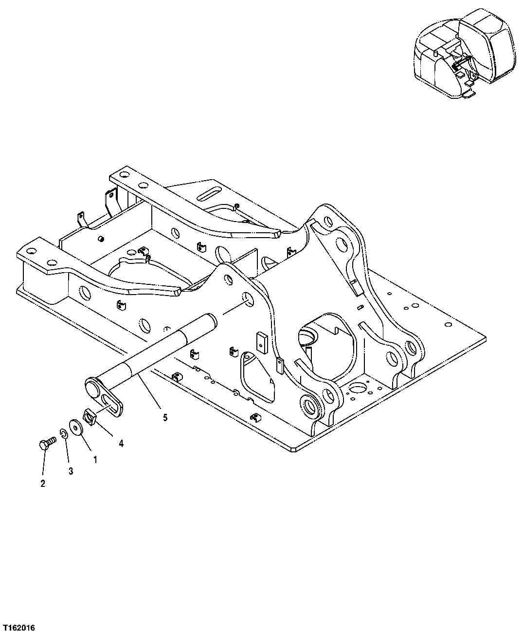 Схема запчастей John Deere 25CLC RTS - 85 - BOOM FOOT PIN 1740 FRAME INSTALLATION