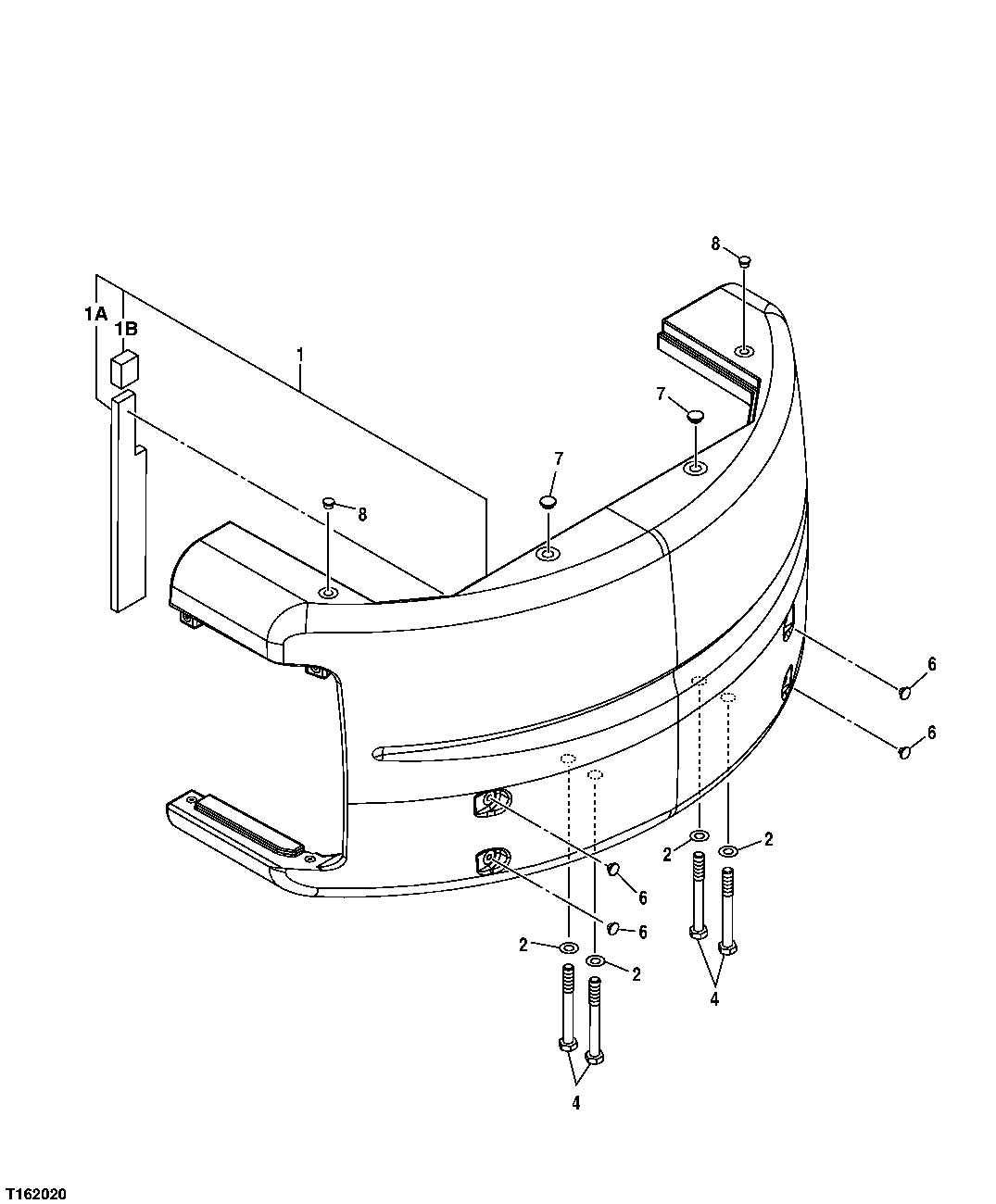 Схема запчастей John Deere 25CLC RTS - 86 - COUNTERWEIGHT 1749 CHASSIS WEIGHTS