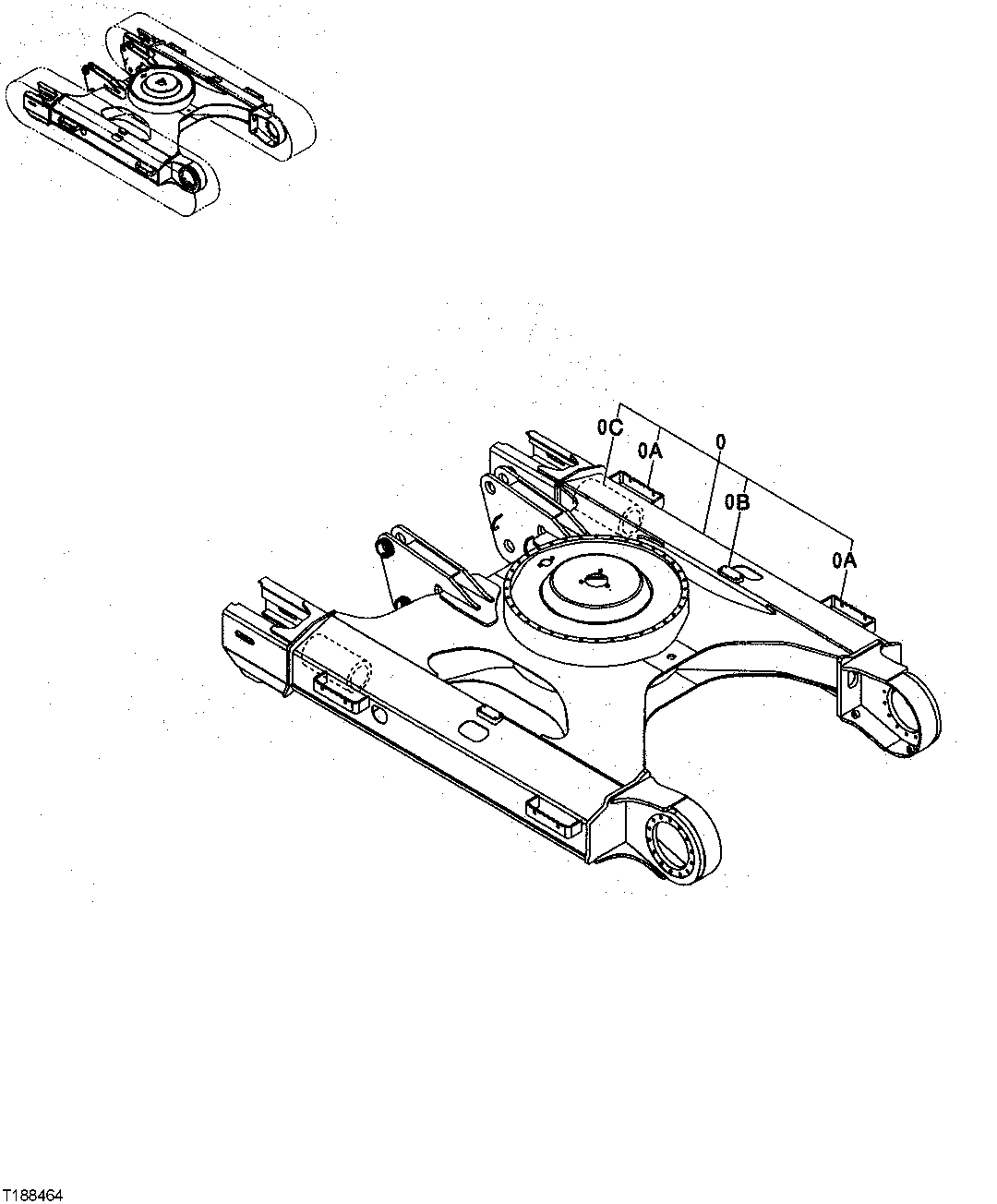 Схема запчастей John Deere 25CLC RTS - 149 - MAIN FRAME 3301 BLADES & SIDE CUTTERS