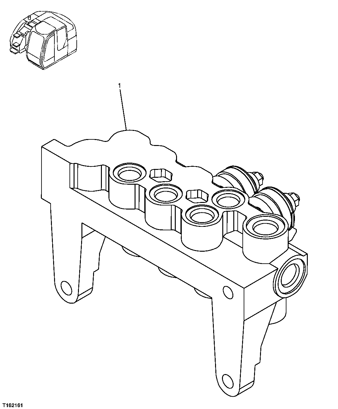 Схема запчастей John Deere 25CLC RTS - 196 - SOLENOID VALVE MANIFOLD 3362 CONTROL & LOAD HOLDING VALVES