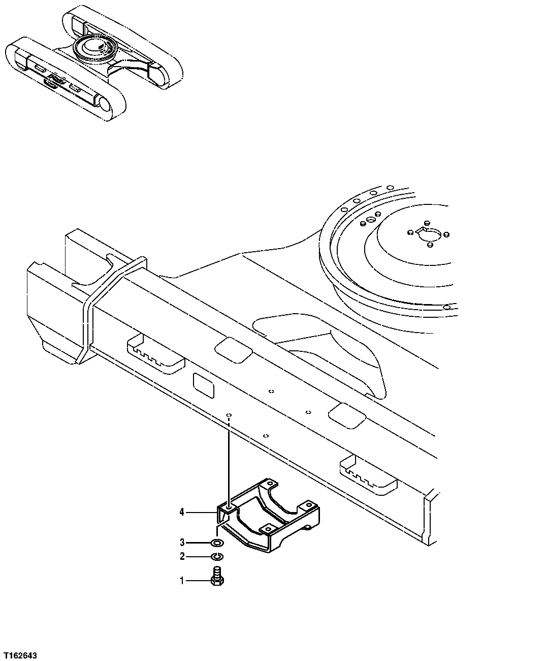 Схема запчастей John Deere 35D - 11 - TRACK GUARD 0138 ROCK GUARDS AND TRACK GUIDES