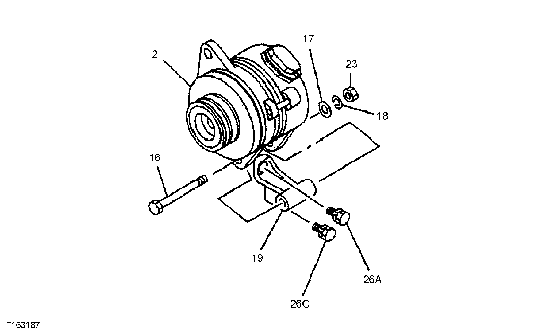 Схема запчастей John Deere 35D - 80 - ALTERNATOR 1672 ALTERNATOR, REGULATOR, AND CHARGING SYSTEM WIRING