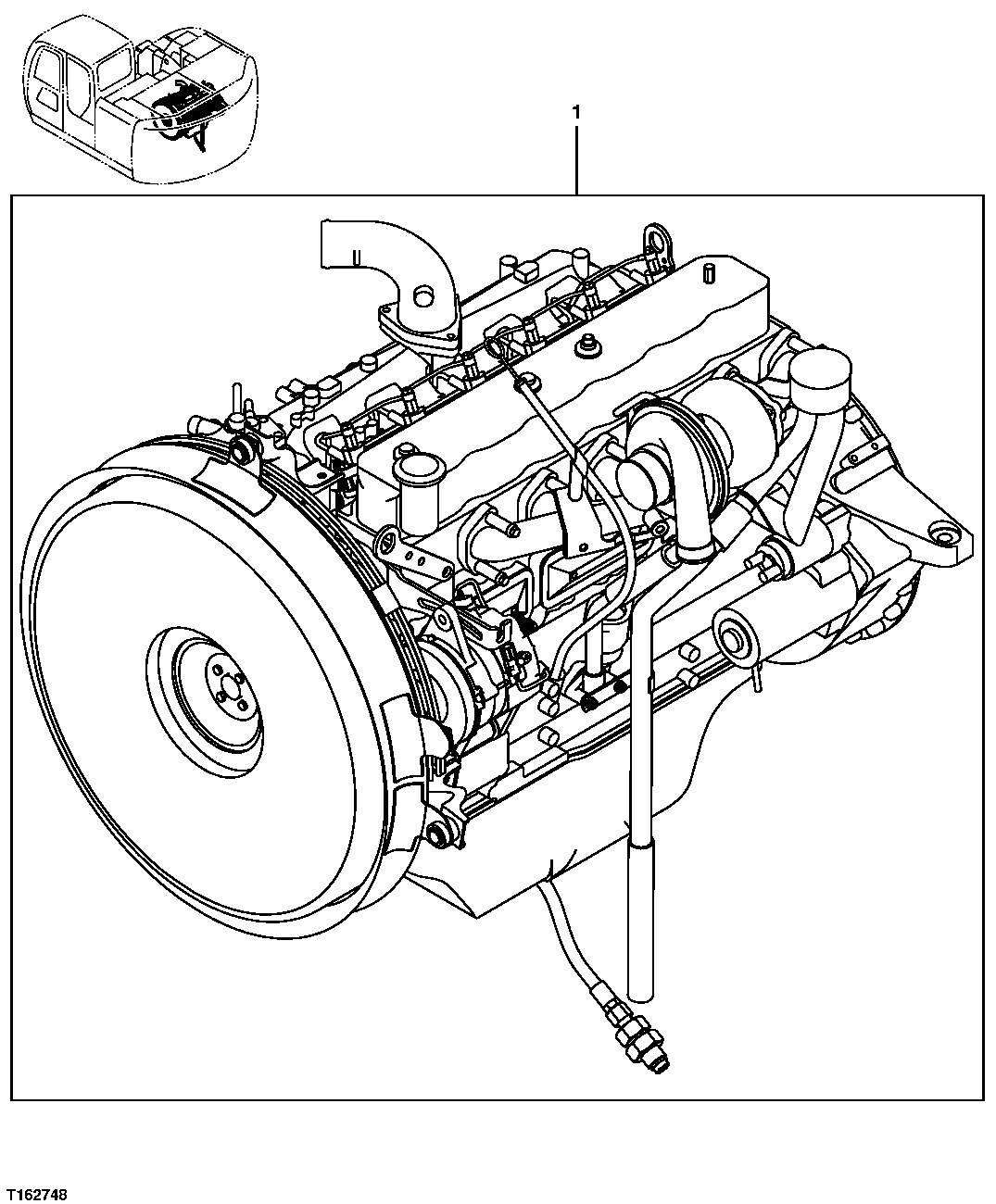 Схема запчастей John Deere 35D - 23 - ENGINE (COMPLETE) 0400 ENGINE