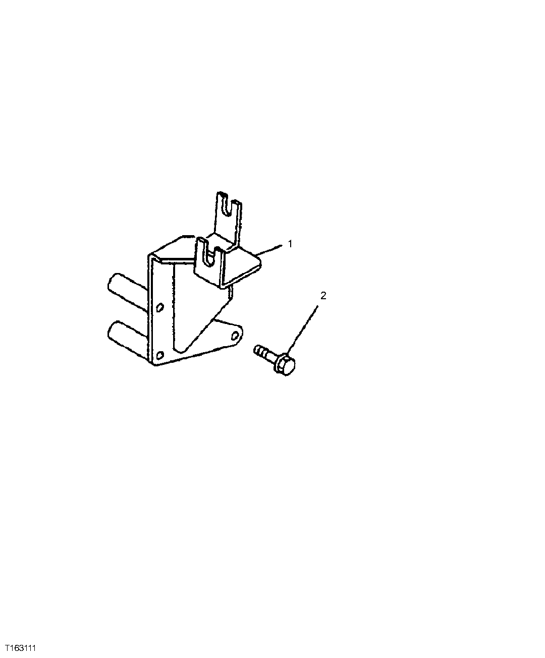 Схема запчастей John Deere 35D - 41 - ENGINE CONTROL CABLE MOUNTING BRACKET 0413 FUEL INJECTION SYSTEM