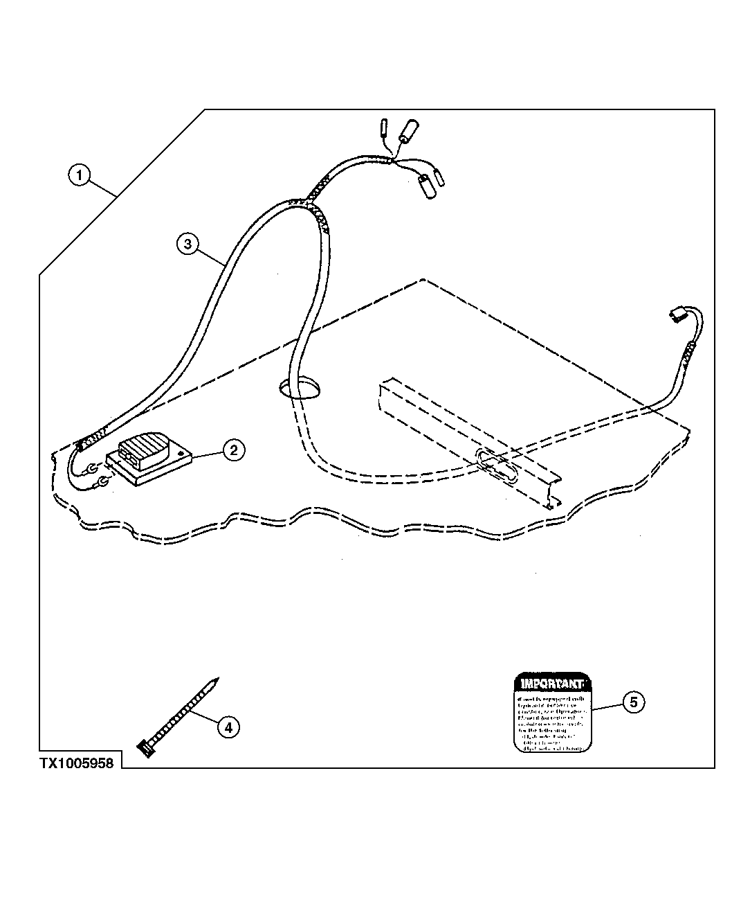 Схема запчастей John Deere 35D - 204 - ELECTRIC FOOT SWITCH FOR AUXILIARY CONTROL (ONE SOLENOID) 3360 HYDRAULIC SYSTEM