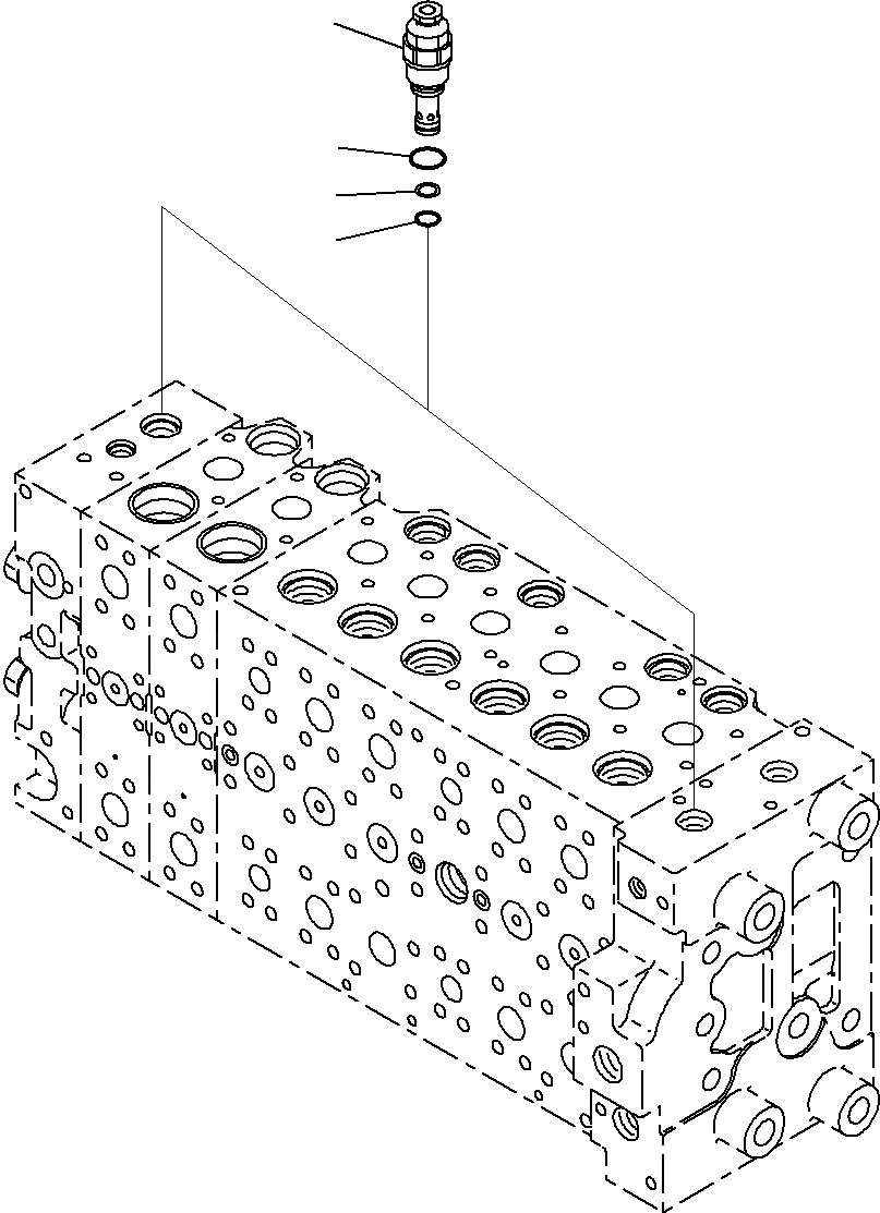 Схема запчастей Komatsu PC290-8K - ОСНОВН. УПРАВЛЯЮЩ. КЛАПАН, ДЛЯ MACHINE С -ДОПОЛН. АКТУАТОР КОНТУР (9/)(№-) ГИДРАВЛИКА