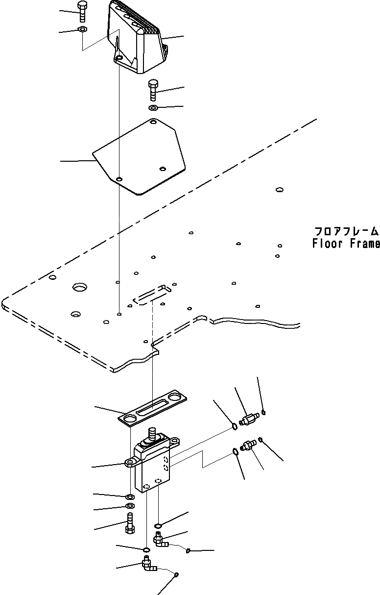 Схема запчастей Komatsu PC290-8K - КРЕПЛЕНИЕ ПОЛАS(№-) КАБИНА ОПЕРАТОРА И СИСТЕМА УПРАВЛЕНИЯ