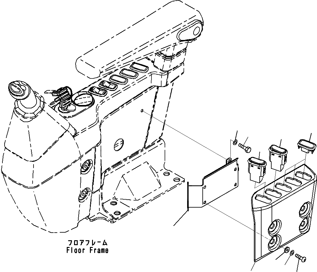 Схема запчастей Komatsu PC290-8K - КАБИНА (/)(№-) КАБИНА ОПЕРАТОРА И СИСТЕМА УПРАВЛЕНИЯ