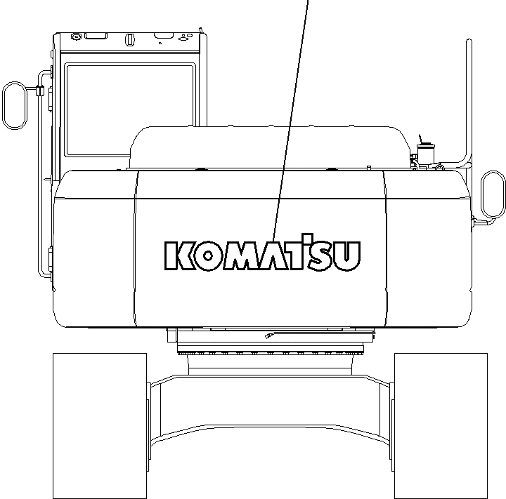 Схема запчастей Komatsu PC290-8K - KOMATSU ЛОГОТИП(№-) МАРКИРОВКА