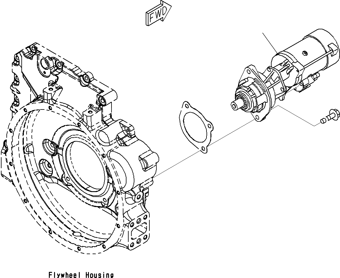 Схема запчастей Komatsu SAA6D107E-1E - СТАРТЕР (/) (№7-) J ДВИГАТЕЛЬ ЭЛЕКТРИКА