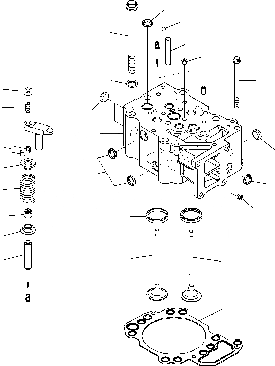 Схема запчастей Komatsu SAA6D125E-5A - ГОЛОВКА ЦИЛИНДРОВ ДВИГАТЕЛЬ ГОЛОВКА ЦИЛИНДРОВ И ITS КОМПОНЕНТЫ