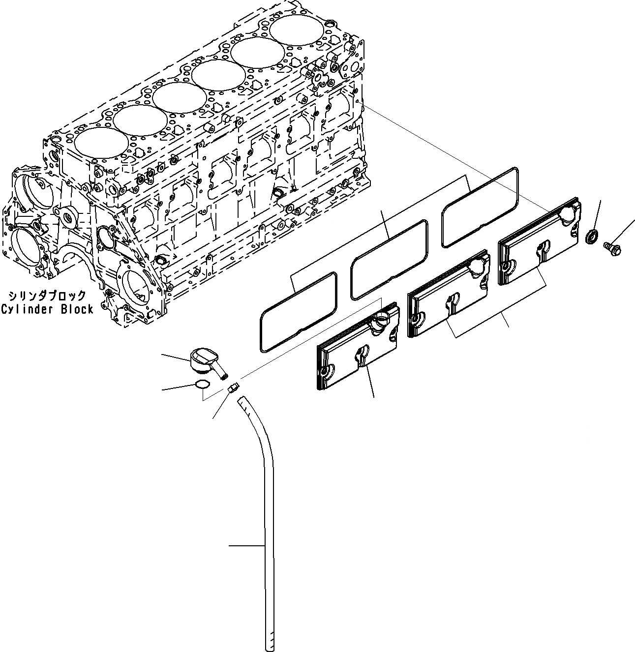 Схема запчастей Komatsu SAA6D125E-5A - КРЫШКА ТОЛКАТЕЛЕЙ КЛАПАНА ДВИГАТЕЛЬ КЛАПАН MECHANISM