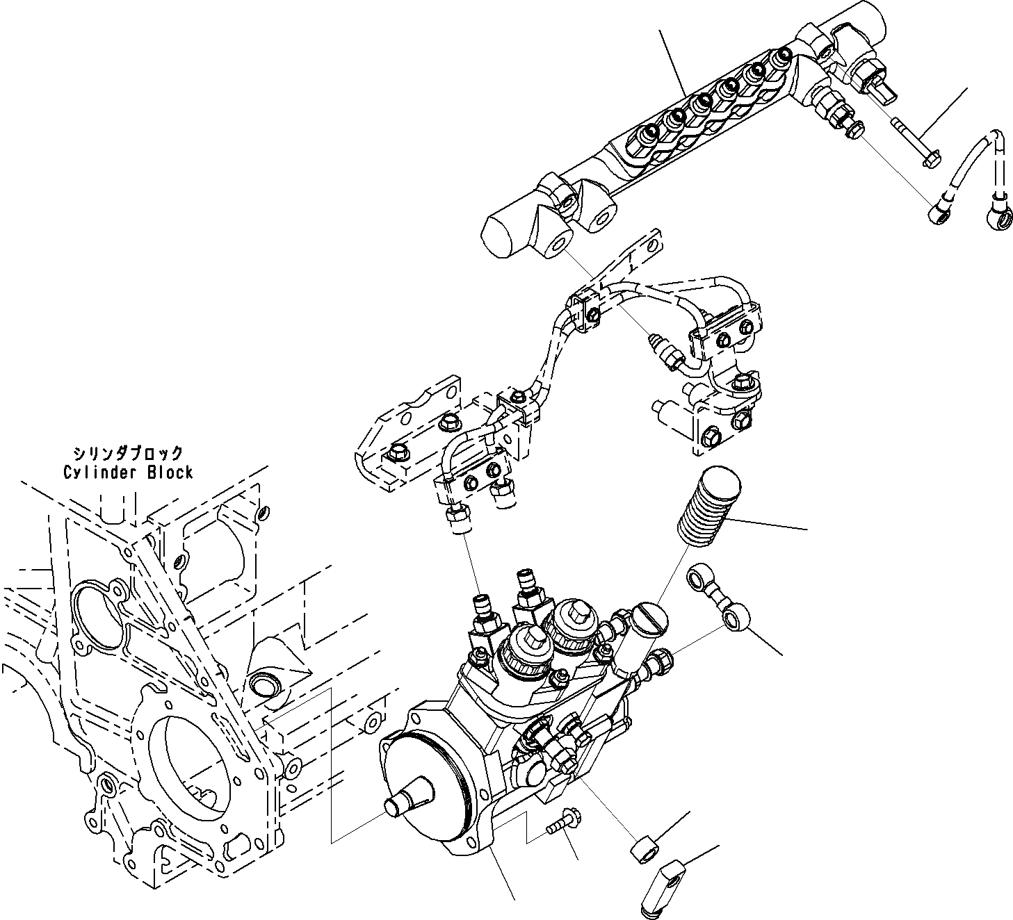 Схема запчастей Komatsu SAA6D125E-5A - ТОПЛ. НАСОС (/) ДВИГАТЕЛЬ ТОПЛИВН. СИСТЕМА