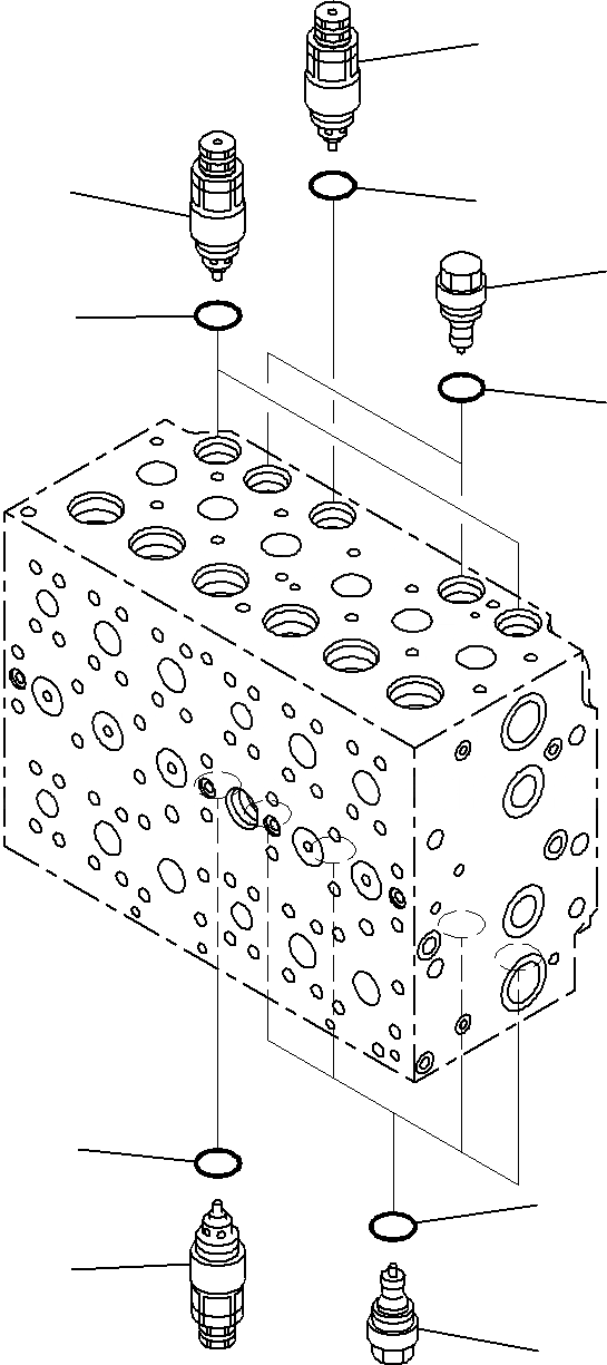 Схема запчастей Komatsu PC220LC-8 - ОСНОВН. УПРАВЛЯЮЩ. КЛАПАН (/) ГИДРАВЛИКА
