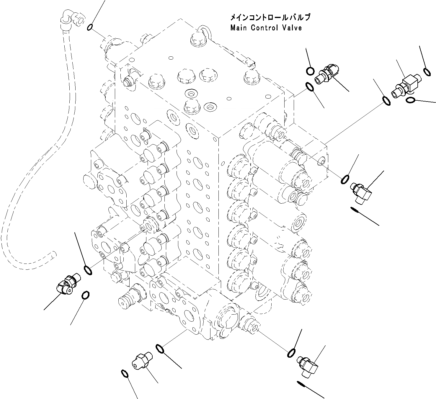 Схема запчастей Komatsu PC220LC-8 - ОСНОВН. УПРАВЛЯЮЩ. КЛАПАН (9/) ГИДРАВЛИКА