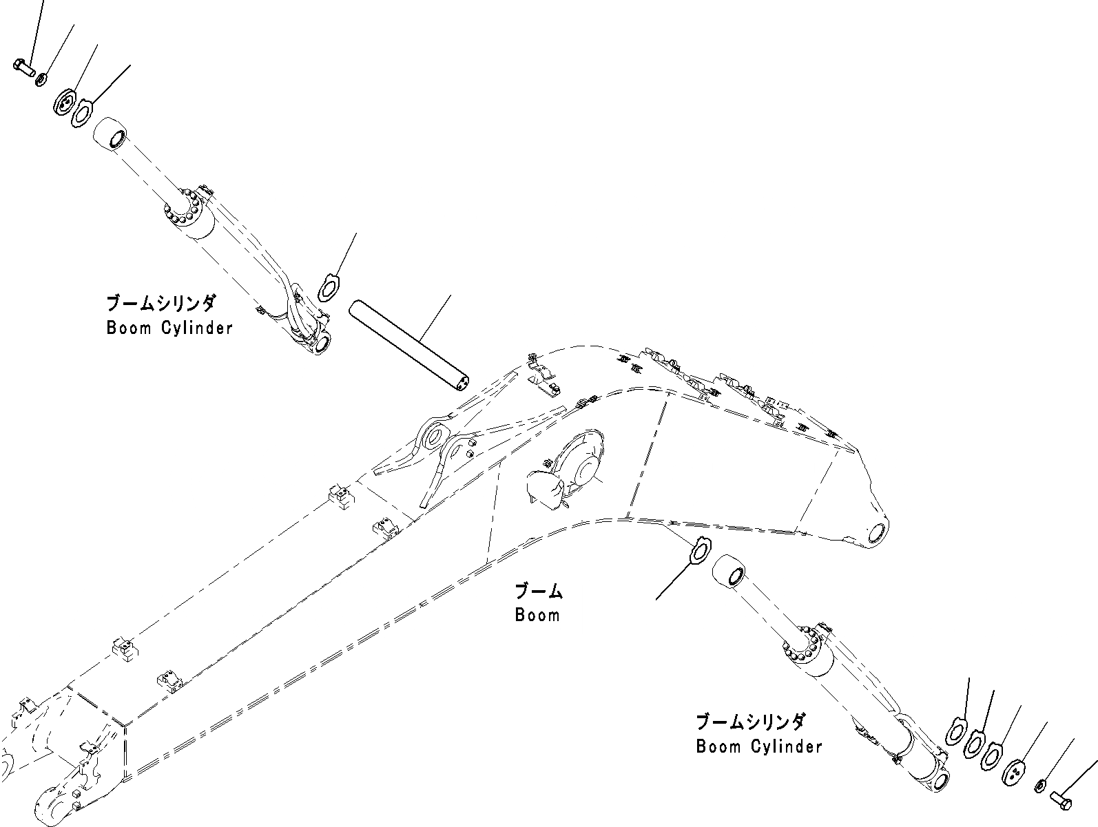 Схема запчастей Komatsu PC220LC-8 - ЦИЛИНДР СТРЕЛЫHEAD ПАЛЕЦ РАБОЧЕЕ ОБОРУДОВАНИЕ