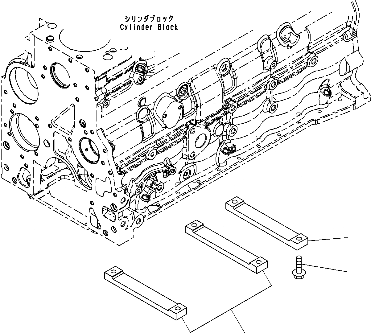 Схема запчастей Komatsu SAA6D107E-1C - БЛОК ЦИЛИНДРОВ ФИТТИНГ ЧАСТИ() ДВИГАТЕЛЬ БЛОК ЦИЛИНДРОВ И ITS КОМПОНЕНТЫ