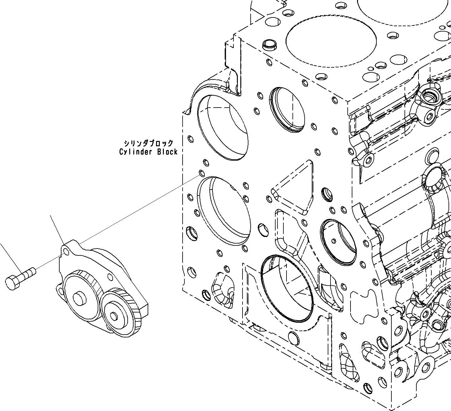 Схема запчастей Komatsu SAA6D107E-1C - ДВИГАТЕЛЬ МАСЛ. НАСОС() ДВИГАТЕЛЬ СИСТЕМА СМАЗКИ СИСТЕМА