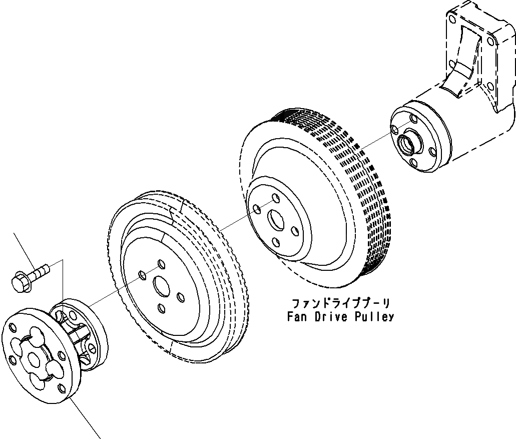 Схема запчастей Komatsu SAA6D107E-1C - ВЕНТИЛЯТОР ОХЛАЖДЕНИЯ УПЛОТНЕНИЯ() ДВИГАТЕЛЬ СИСТЕМА ОХЛАЖДЕНИЯ