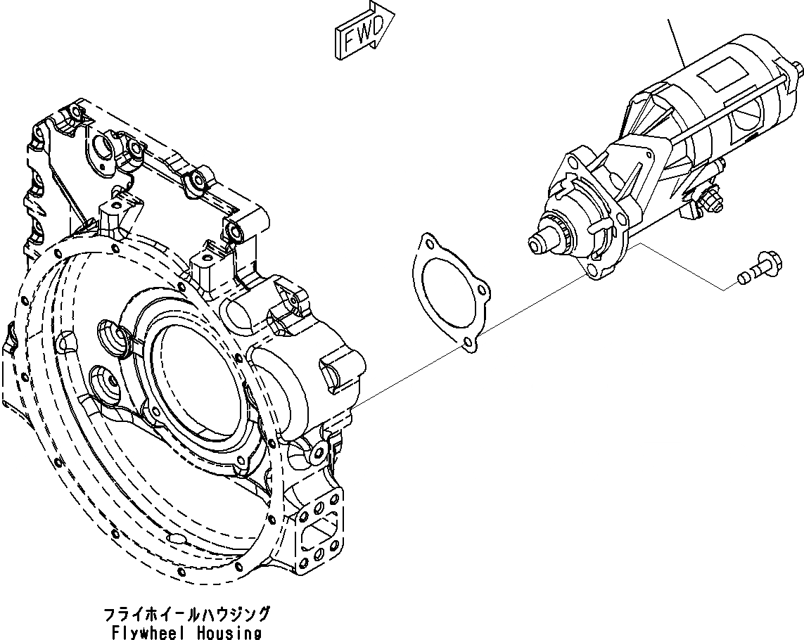 Схема запчастей Komatsu SAA6D107E-1C - СТАРТЕР (/)() ДВИГАТЕЛЬ ЭЛЕКТРИКА