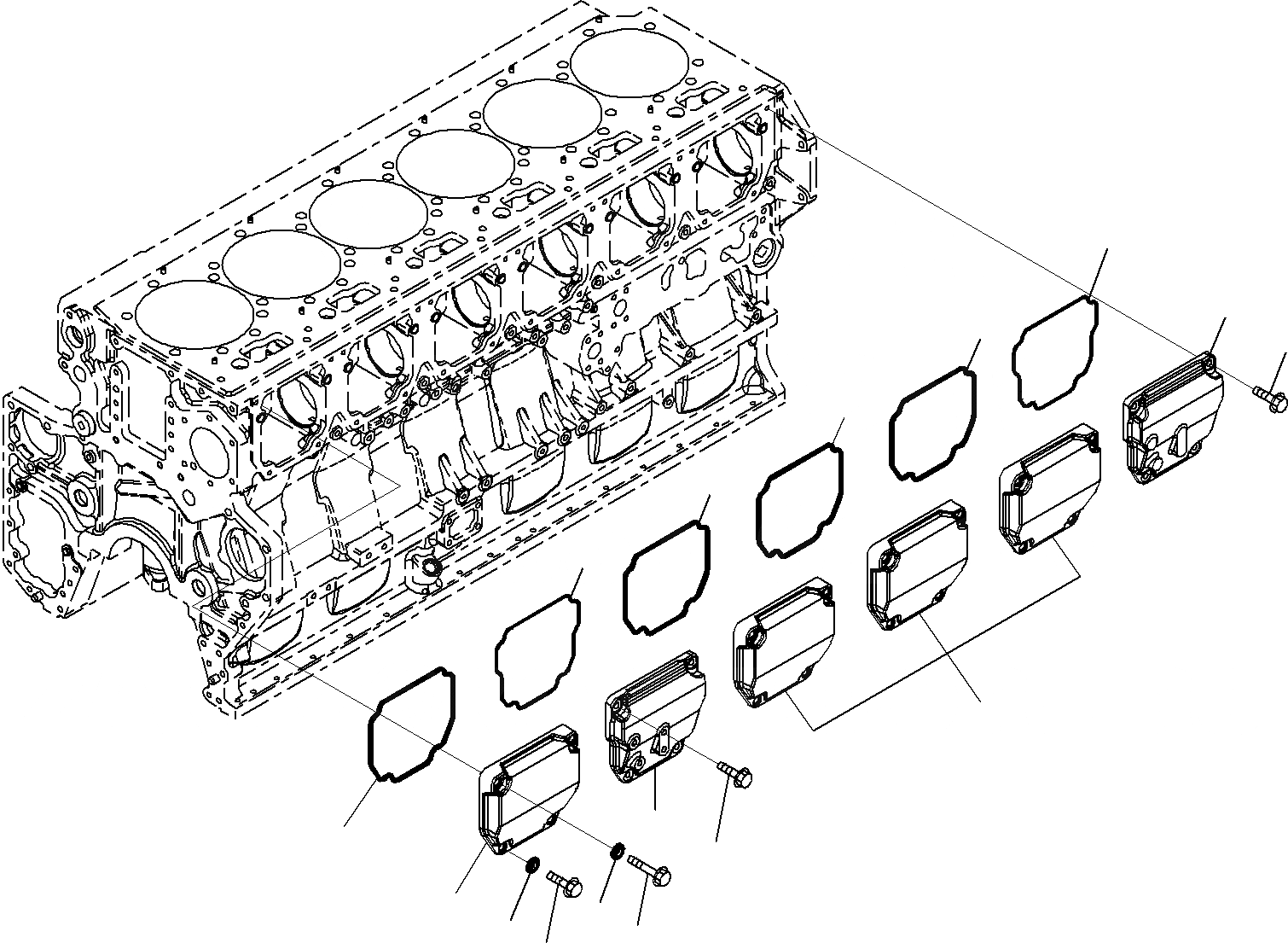 Схема запчастей Komatsu SAA6D170E-5A - КРЫШКА ТОЛКАТЕЛЕЙ КЛАПАНА ДВИГАТЕЛЬ КЛАПАН MECHANISM