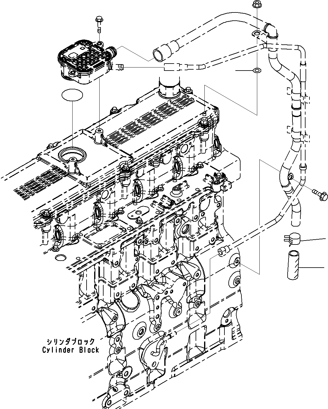 Схема запчастей Komatsu SAA6D114E-3A - САПУН ДВИГАТЕЛЬ БЛОК ЦИЛИНДРОВ И ITS КОМПОНЕНТЫ