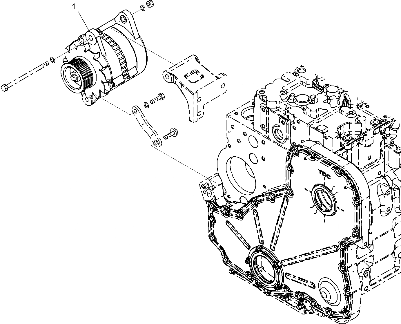 Схема запчастей Komatsu SAA6D114E-3B - ГЕНЕРАТОР (/)(№8-) ДВИГАТЕЛЬ ЭЛЕКТРИКА