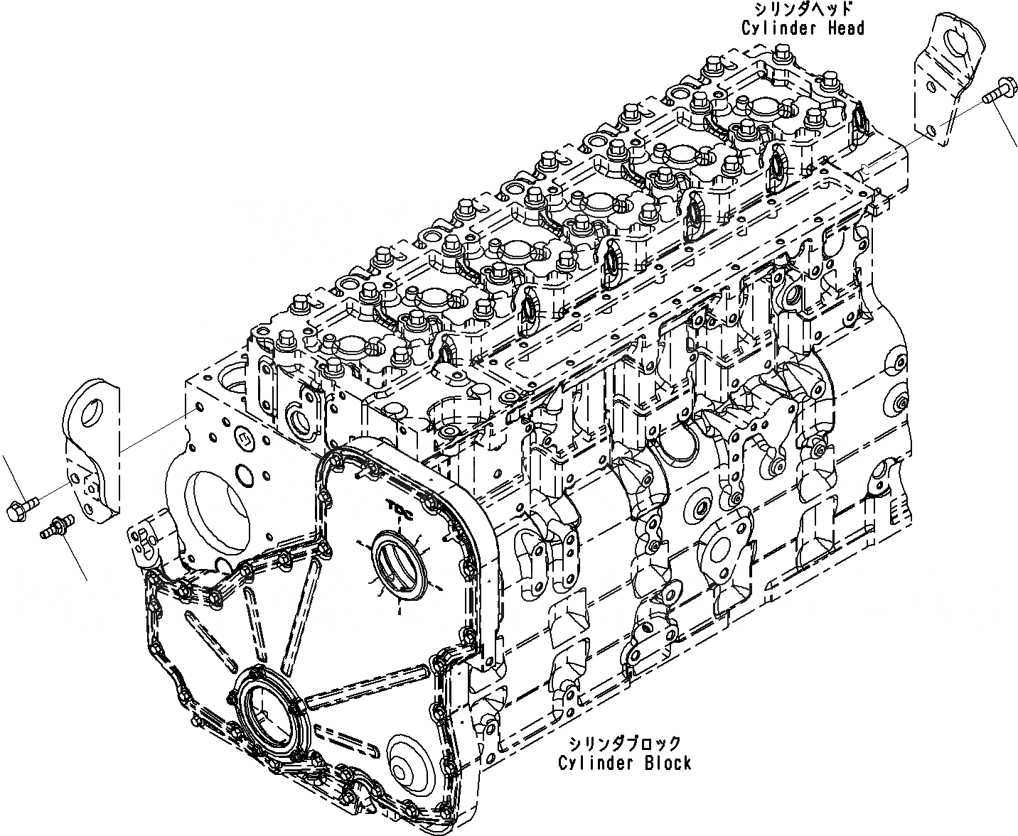 Схема запчастей Komatsu SAA6D114E-3B - ДВИГАТЕЛЬ ПОДЪЕМ EYE(№8-) ДВИГАТЕЛЬ АКСЕССУАРЫ И ДР.