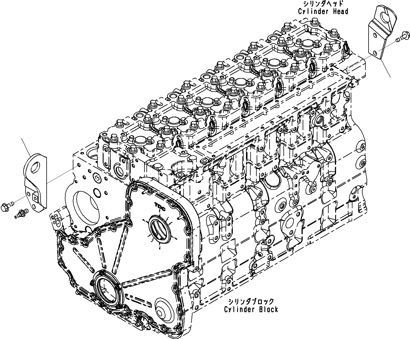 Схема запчастей Komatsu SAA6D114E-3B - ДВИГАТЕЛЬ ПОДЪЕМ EYE(№8-) ДВИГАТЕЛЬ АКСЕССУАРЫ И ДР.