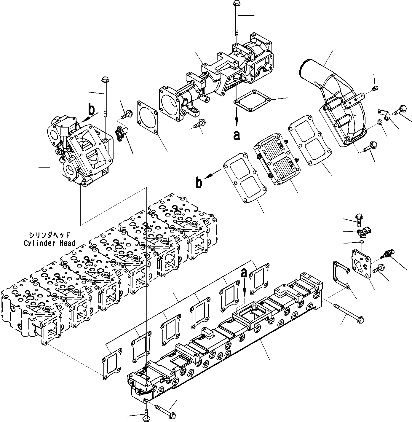 Схема запчастей Komatsu SAA6D125E-5C - ТРУБОПРОВОД ВПУСКА ВОЗДУХА ДВИГАТЕЛЬ ГОЛОВКА ЦИЛИНДРОВ И ITS КОМПОНЕНТЫ