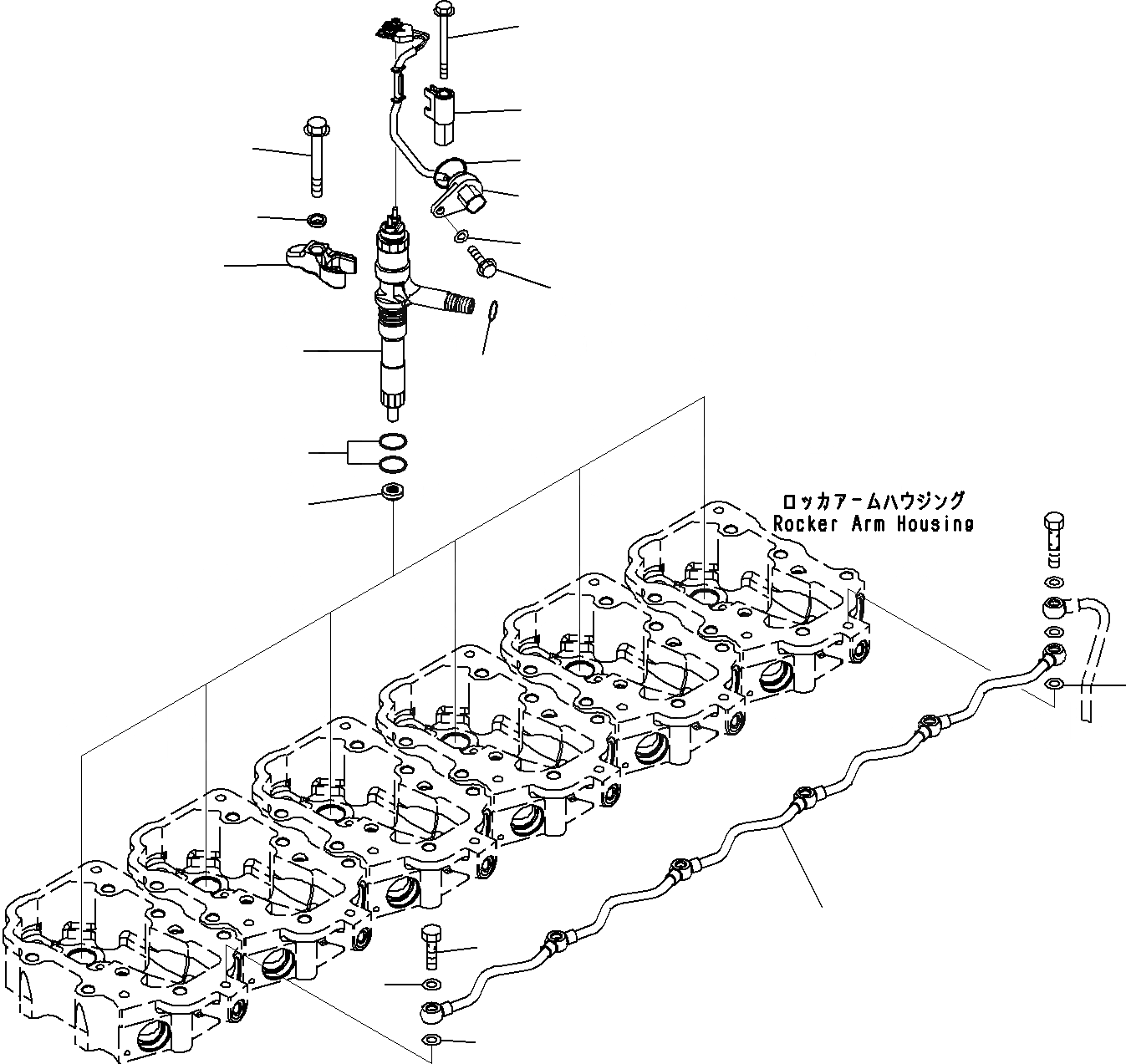 Схема запчастей Komatsu SAA6D125E-5C - ТОПЛИВН. ФОРСУНКА ДВИГАТЕЛЬ ТОПЛИВН. СИСТЕМА